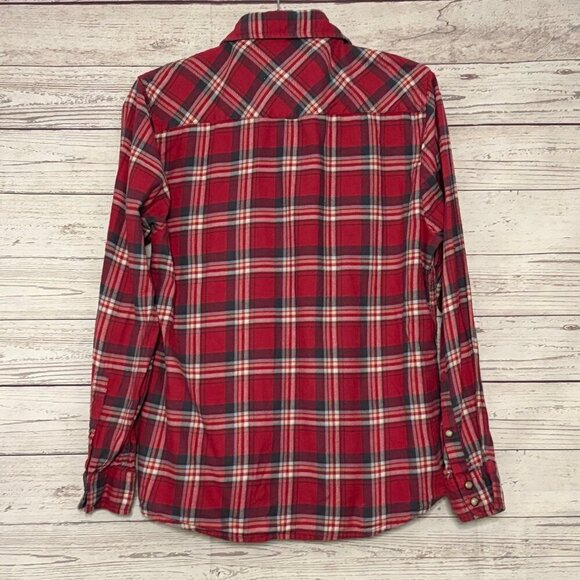 Jachs Girlfriend "Bea" Red Plain Button Up Medium - Picture 6 of 8